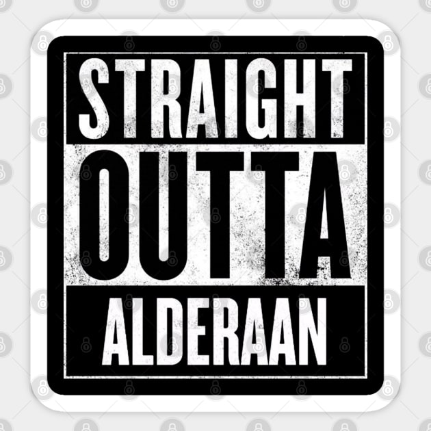 Straight Outta Alderaan Sticker by finnyproductions